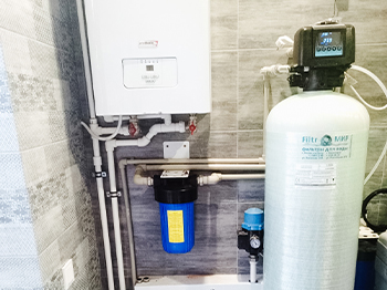 Установка системы очистки воды в частном доме в Краснодаре