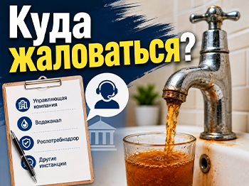 Ржавая вода из крана. Куда жаловаться?
