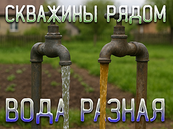 Почему в соседних скважинах вода разная?
