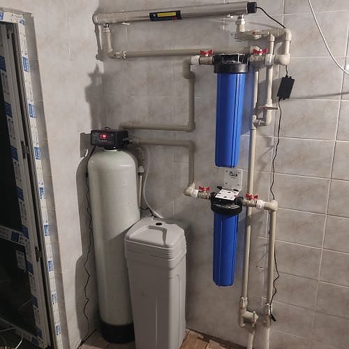 Установка фильтров для воды из скважины в пос. Южный Краснодарского края