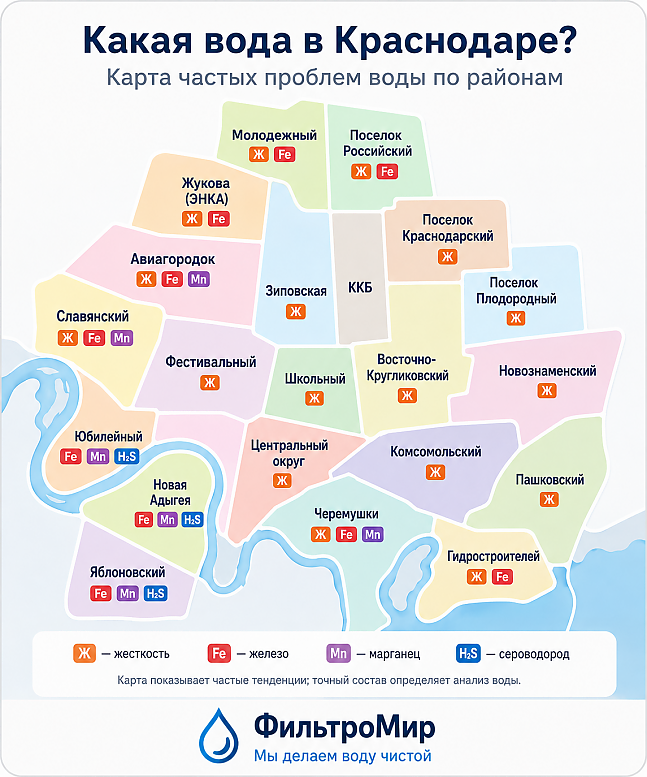 какая вода в краснодаре