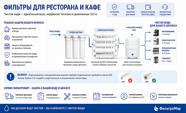 фильтр для ресторана фильтр для кафе